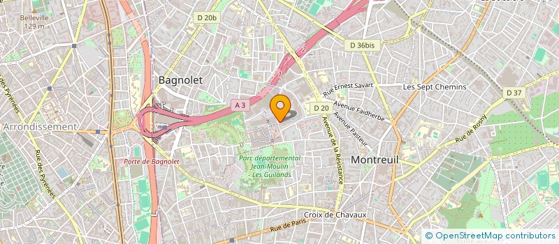 localisation de l'entreprise LA NOUVELLE SOCIETE (LA N.S) à MONTREUIL
