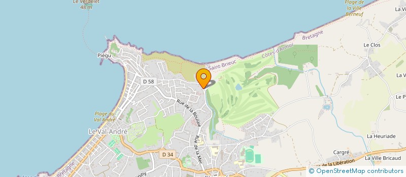 localisation de l'entreprise LA NOUVELLE VAGUE  PLENEUF-VAL-ANDRE