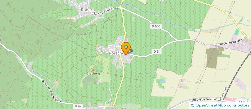 localisation de l'entreprise LA NOUVELLE VIE  RORSCHWIHR