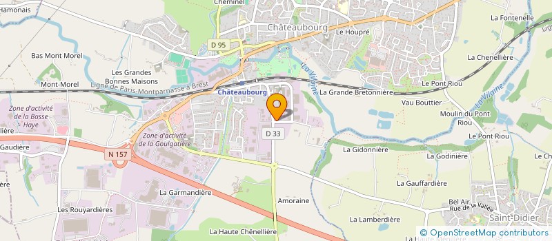 localisation de l'entreprise LA NOUZILLE à CHATEAUBOURG
