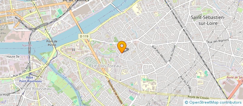 localisation de l'entreprise LA NOVALTEAM à SAINT-SEBASTIEN-SUR-LOIRE