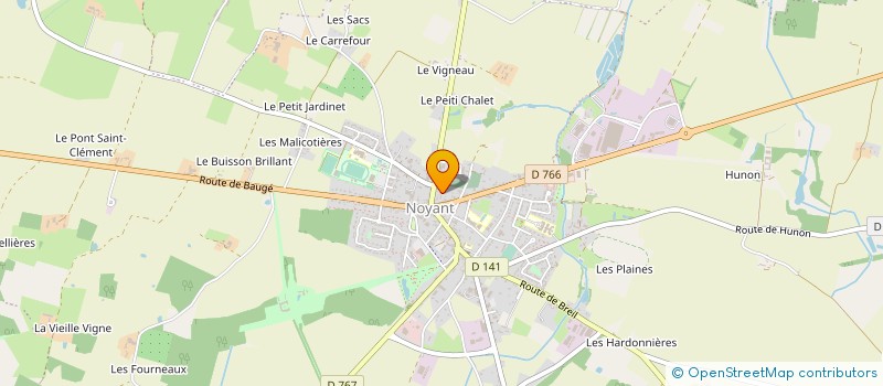 localisation de l'entreprise LA NOYANTAISE  NOYANT-VILLAGES