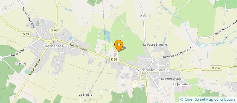 localisation de l'entreprise LA NOYERAIE VERNOILAISE à VERNOIL-LE-FOURRIER