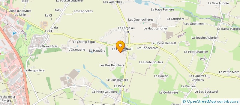 localisation de l'entreprise LA  NUCETOISE  MELESSE