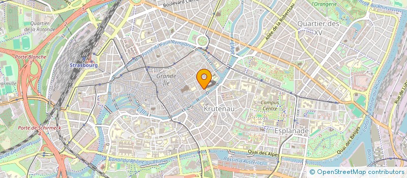 localisation de l'entreprise LA NUEE BLEUE MCA  STRASBOURG