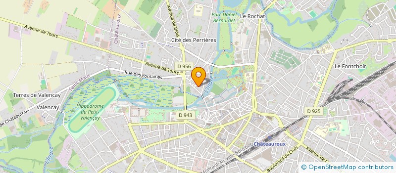 localisation de l'entreprise LA NUELLE 36 à CHATEAUROUX