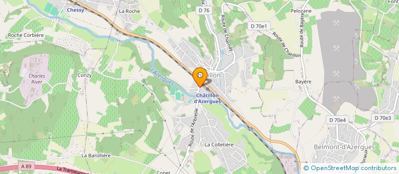 localisation de l'entreprise LA NUELLOISE à CHATILLON