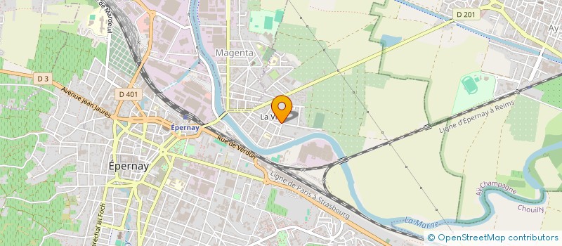 localisation de l'entreprise LA NUEVE  EPERNAY
