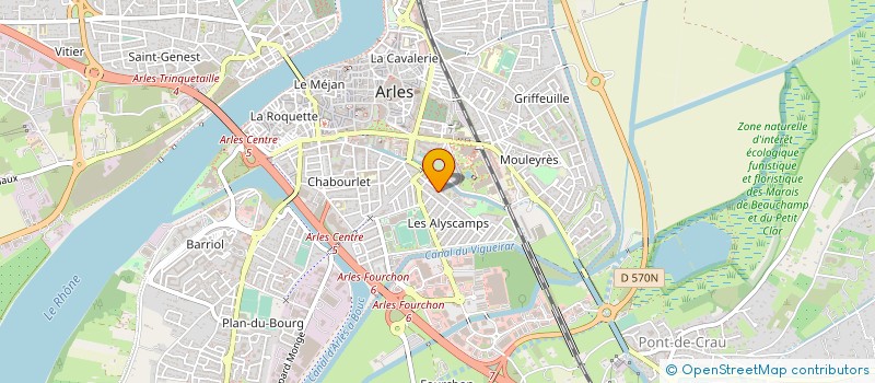 localisation de l'entreprise LA NUIT à ARLES