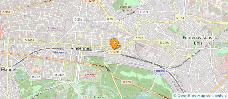 localisation de l'entreprise LA NUIT DES PETITS à VINCENNES
