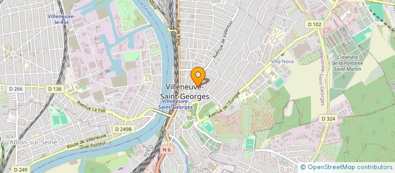 localisation de l'entreprise LA NUIT DU POOL  VILLENEUVE-SAINT-GEORGES