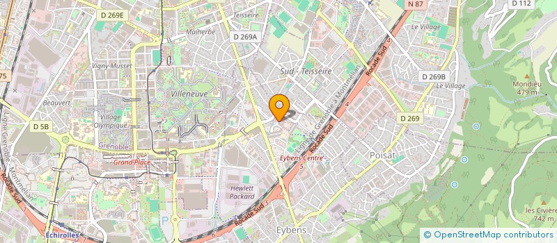 localisation de l'entreprise LA NUIT DU RENARD  GRENOBLE