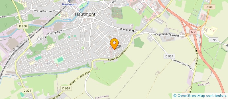 localisation de l'entreprise LA NUTRITION SANTE POUR TOUS  HAUTMONT