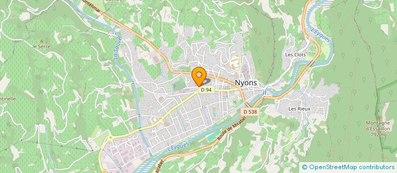 localisation de l'entreprise LA NYONSAISE  NYONS