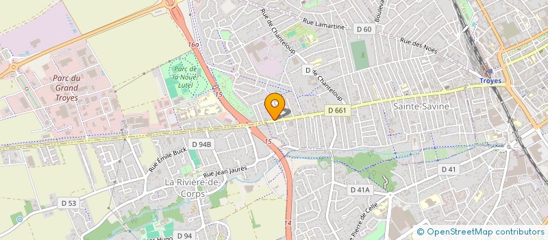 localisation de l'entreprise LA NYS  SAINTE SAVINE