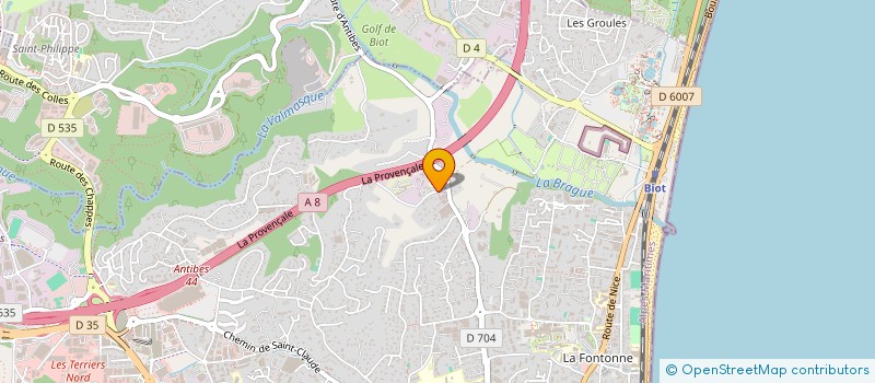 localisation de l'entreprise LA OFF à ANTIBES