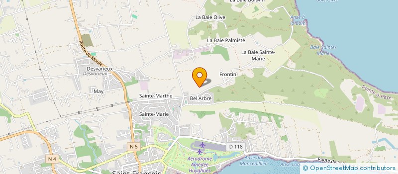 localisation de l'entreprise LA OPTIC à SAINT-FRANCOIS