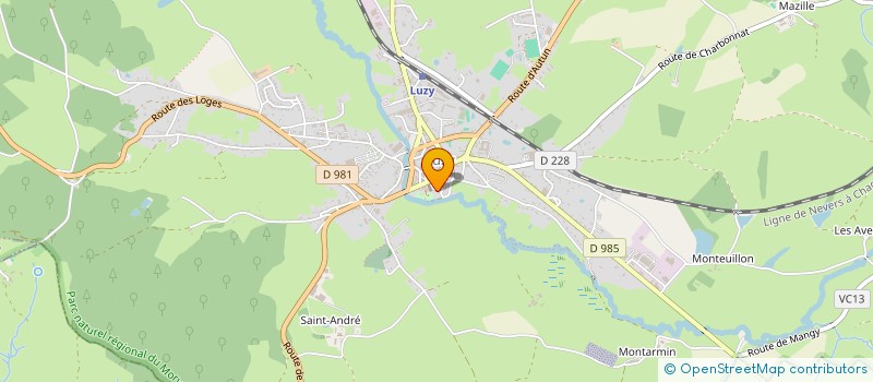 localisation de l'entreprise LA OUATE  LUZY