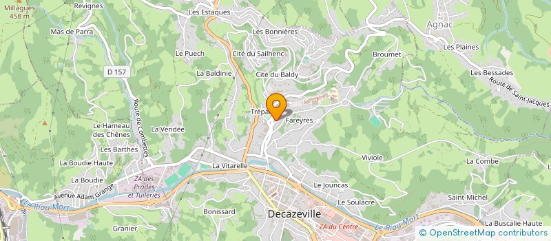 localisation de l'entreprise LA P'TIT PAUSE  DECAZEVILLE