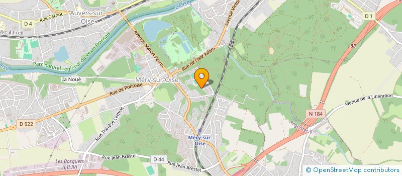 localisation de l'entreprise LA P'TITE ABEILLE  MERY-SUR-OISE