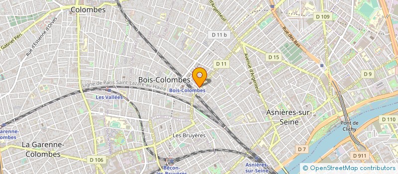 localisation de l'entreprise LA P'TITE BASQUIE à BOIS-COLOMBES