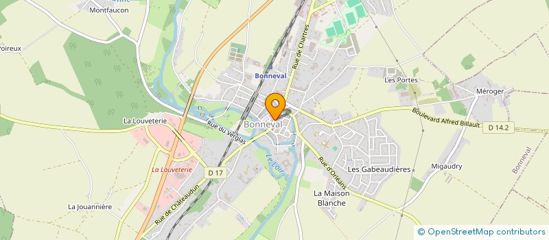 localisation de l'entreprise LA P'TITE BOUCHERIE à BONNEVAL