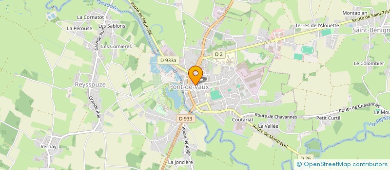 localisation de l'entreprise LA P'TITE BOUFFE à PONT-DE-VAUX