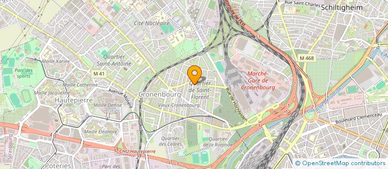 localisation de l'entreprise LA P'TITE BOULANGE  STRASBOURG