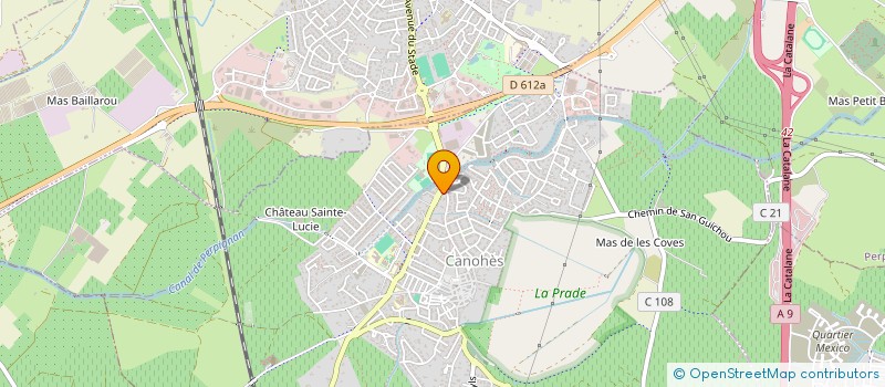 localisation de l'entreprise LA P'TITE BOULANGE  CANOHES