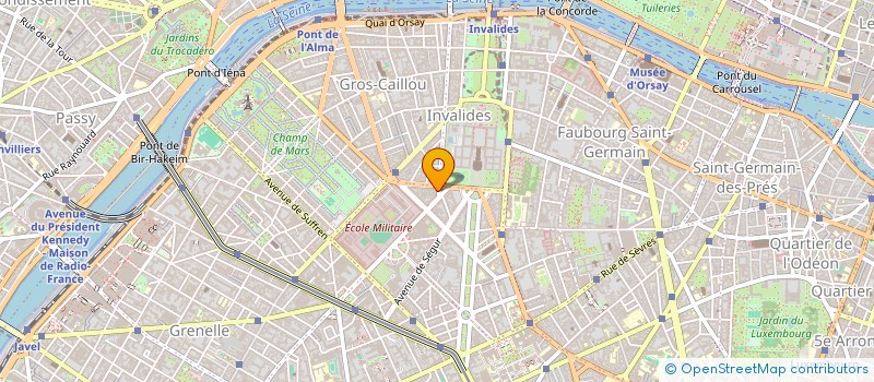 localisation de l'entreprise LA P'TITE BOULANGERIE DE GRENELLE  PARIS