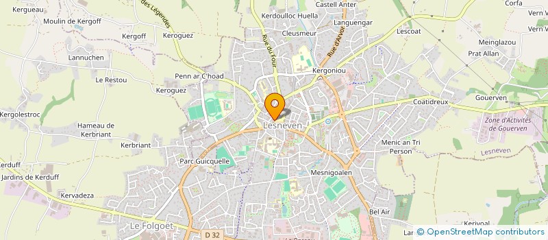 localisation de l'entreprise LA P'TITE BOUTIK à LESNEVEN