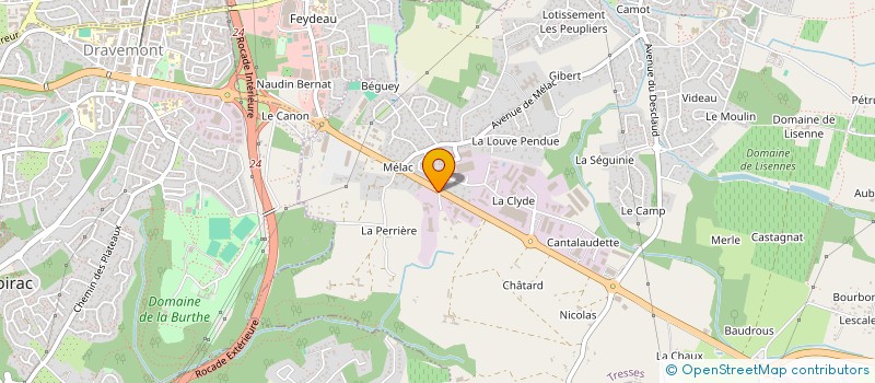 localisation de l'entreprise LA P'TITE BOUTIQUE DE CHRIS  TRESSES