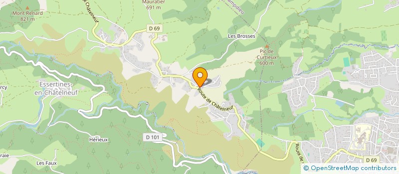 localisation de l'entreprise LA P'TITE BULLE  ESSERTINES-EN-CHATELNEUF