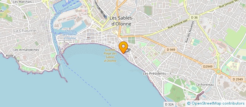 localisation de l'entreprise LA P'TITE CALE à LES SABLES D'OLONNE