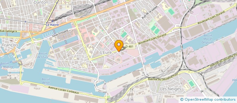 localisation de l'entreprise LA P'TITE CANTINE à LE HAVRE