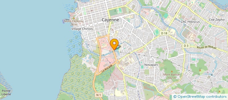 localisation de l'entreprise LA P'TITE CANTINE  CAYENNE