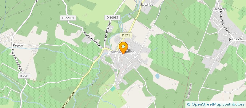 localisation de l'entreprise LA P'TITE CANTINE  SAINT-MORILLON