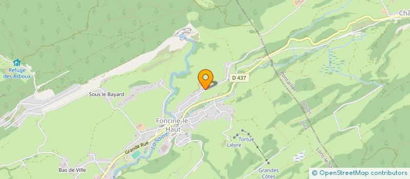 localisation de l'entreprise LA P TITE CASSEROLE DANS LA MONTAGNE  FONCINE-LE-HAUT