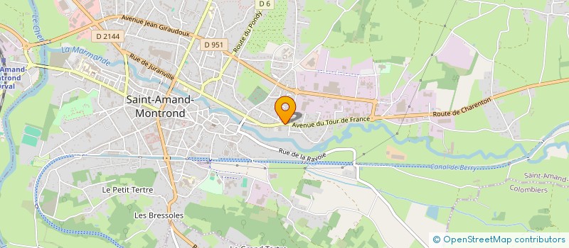 localisation de l'entreprise LA P'TITE CHARLY FAMILY  SAINT-AMAND-MONTROND