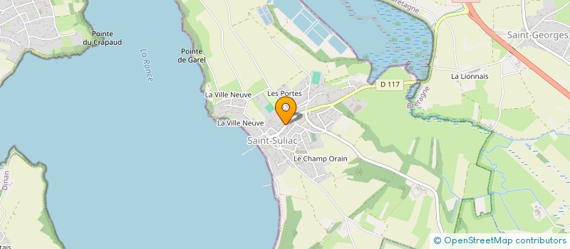 localisation de l'entreprise LA P'TITE CHAUMIERE  PLEUGUENEUC