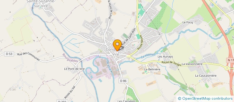 localisation de l'entreprise LA P'TITE COMPAGNIE  CONDE-SUR-VIRE