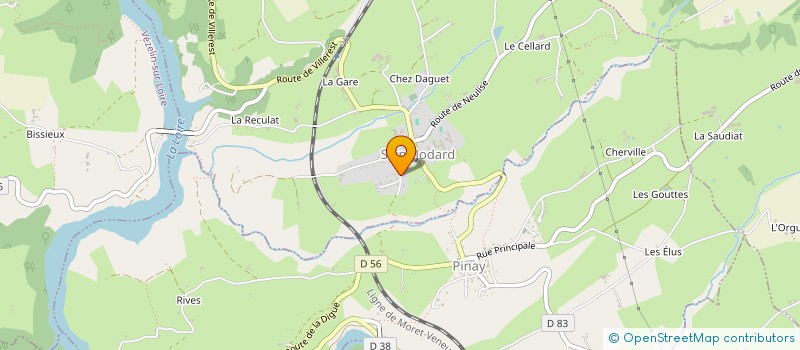 localisation de l'entreprise LA P'TITE CREMERIE D'ARMONY  SAINT-JODARD