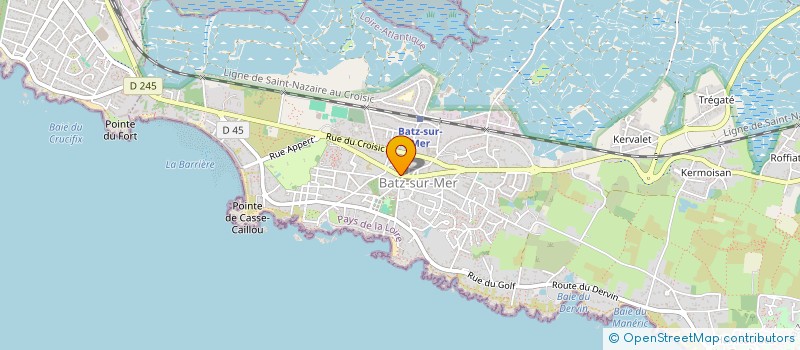 localisation de l'entreprise LA P'TITE DALLE  BATZ-SUR-MER