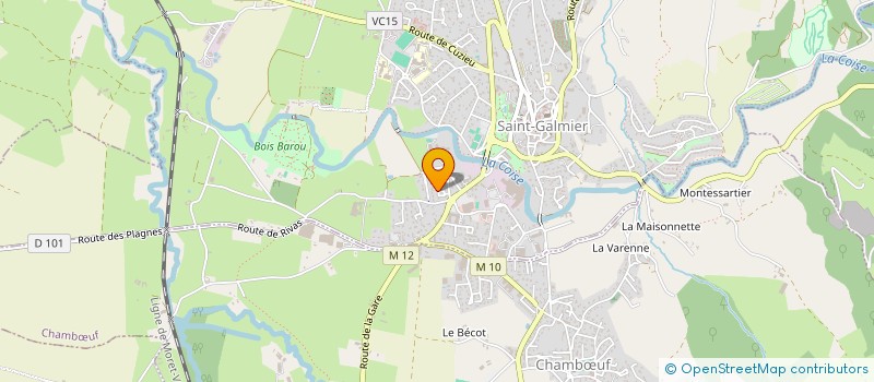 localisation de l'entreprise LA P'TITE ETABLE  SAINT-GALMIER