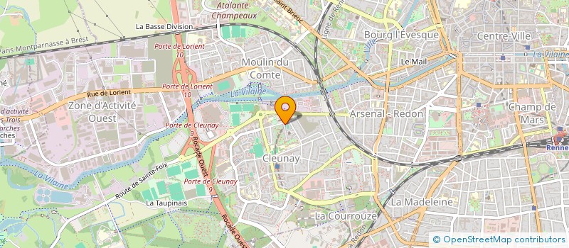 localisation de l'entreprise LA P'TITE ETAPE  RENNES