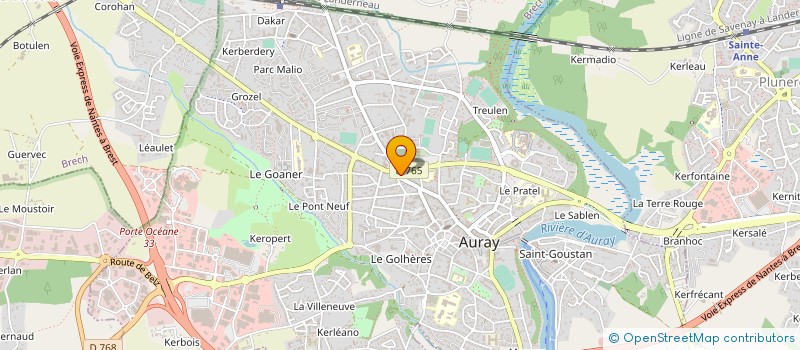 localisation de l'entreprise LA P'TITE FABRIK à AURAY
