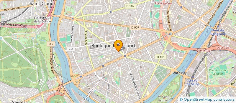 localisation de l'entreprise LA P'TITE FAIM à BOULOGNE-BILLANCOURT