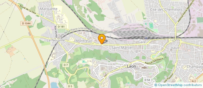 localisation de l'entreprise LA P'TITE FAIM à LAON