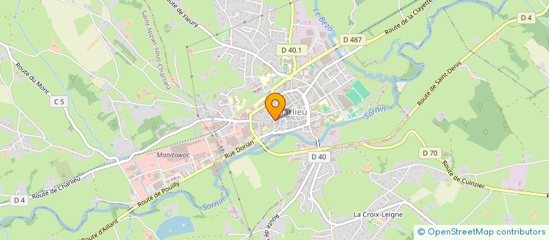 localisation de l'entreprise LA P'TITE FAMILLE  CHARLIEU