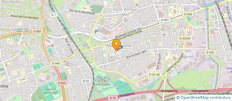 localisation de l'entreprise LA P'TITE FAMILLE à DUNKERQUE